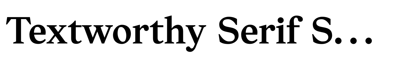 Textworthy Serif Semibold